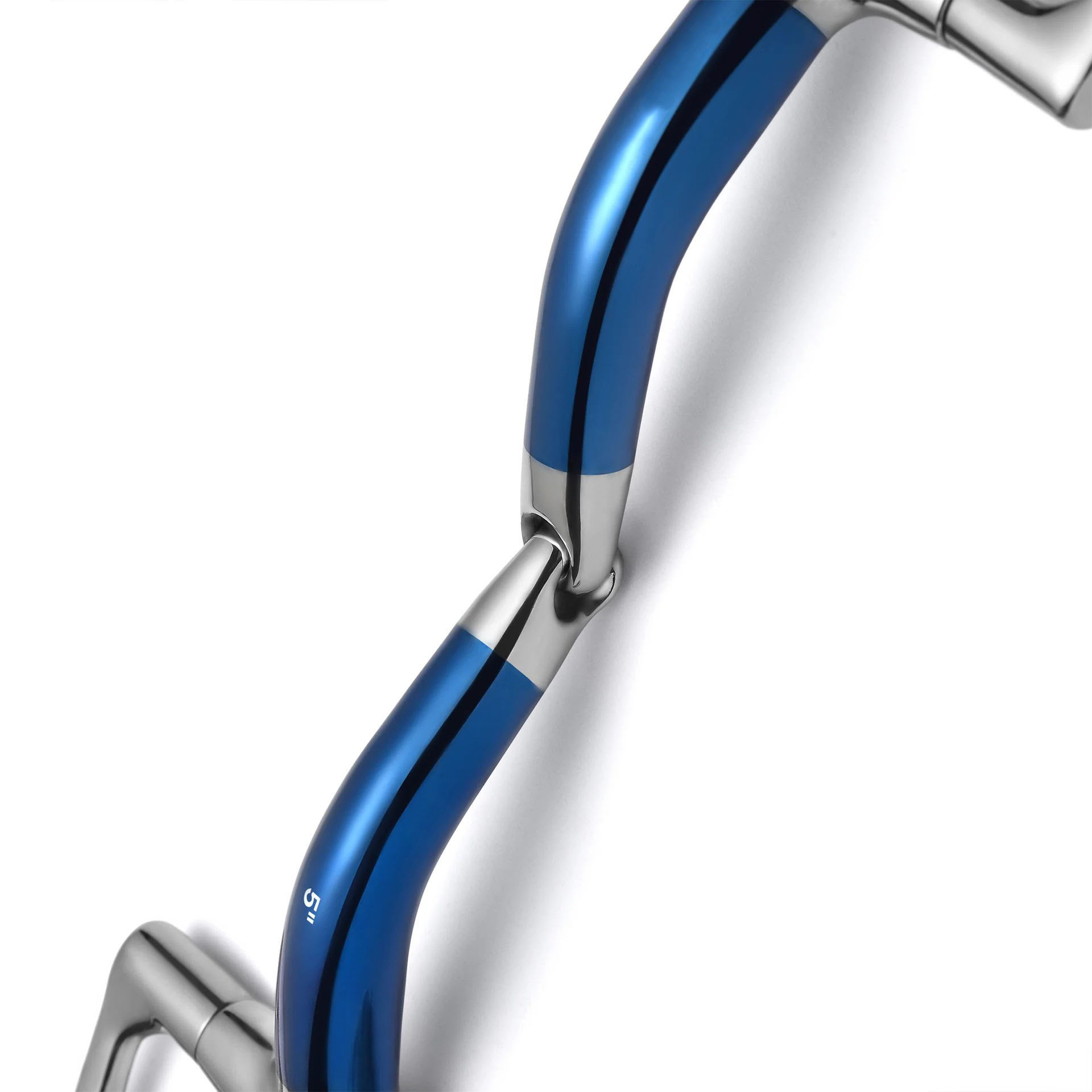 Hunter D-Ring Locking Single Joint Sweet Iron Snaffle Horse Bit