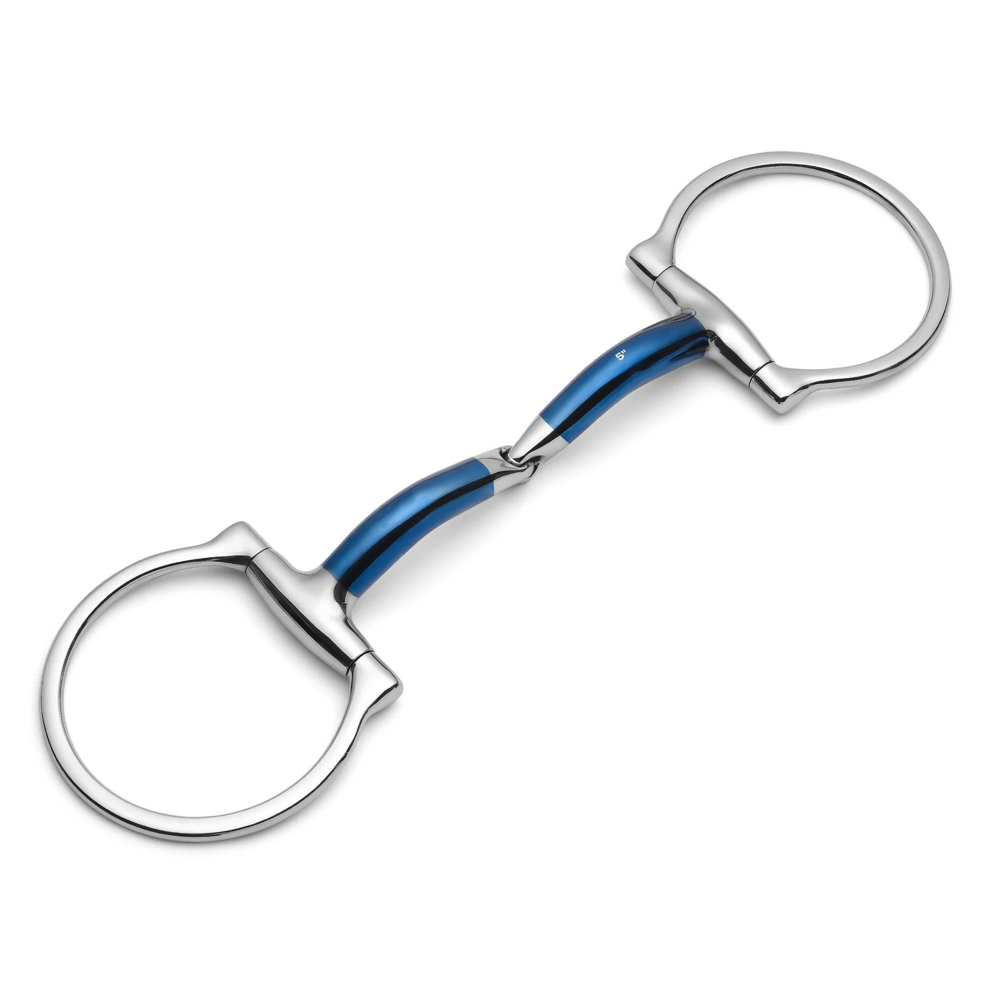 d ring locking single joint sweet iron snaffle horse bit