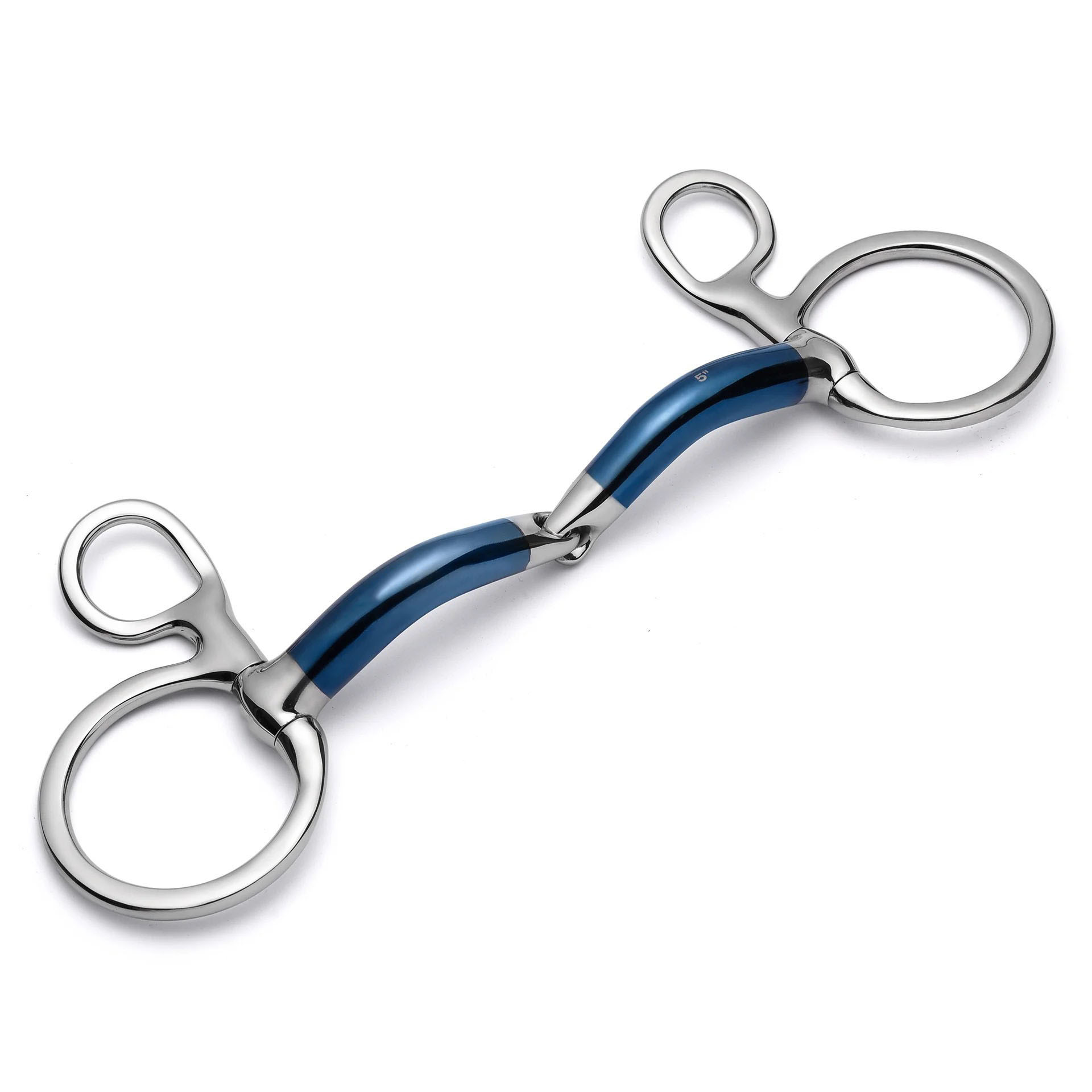 baucher locking single joint sweet iron snaffle horse bit