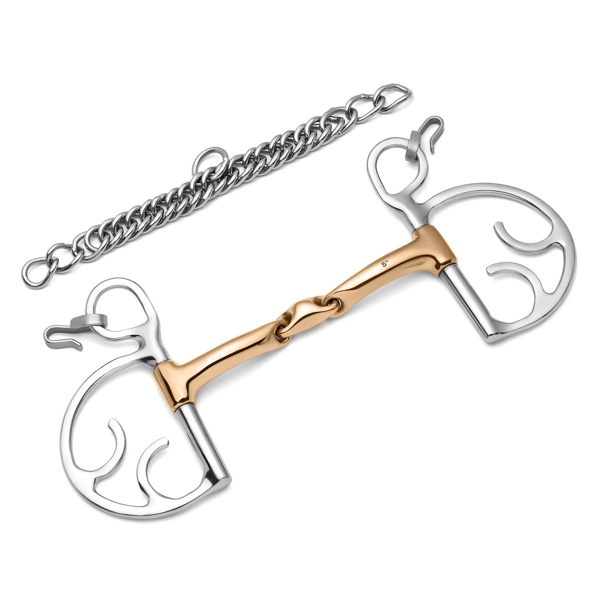 kimberwick lozenge savor gold curb horse bit
