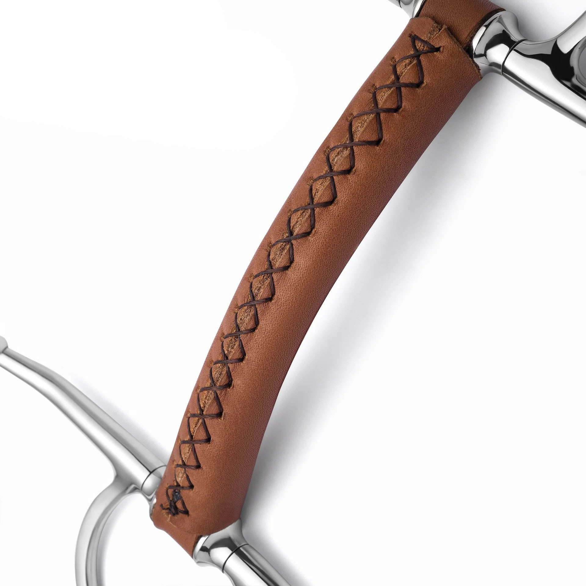 full cheek soft leather snaffle horse bit