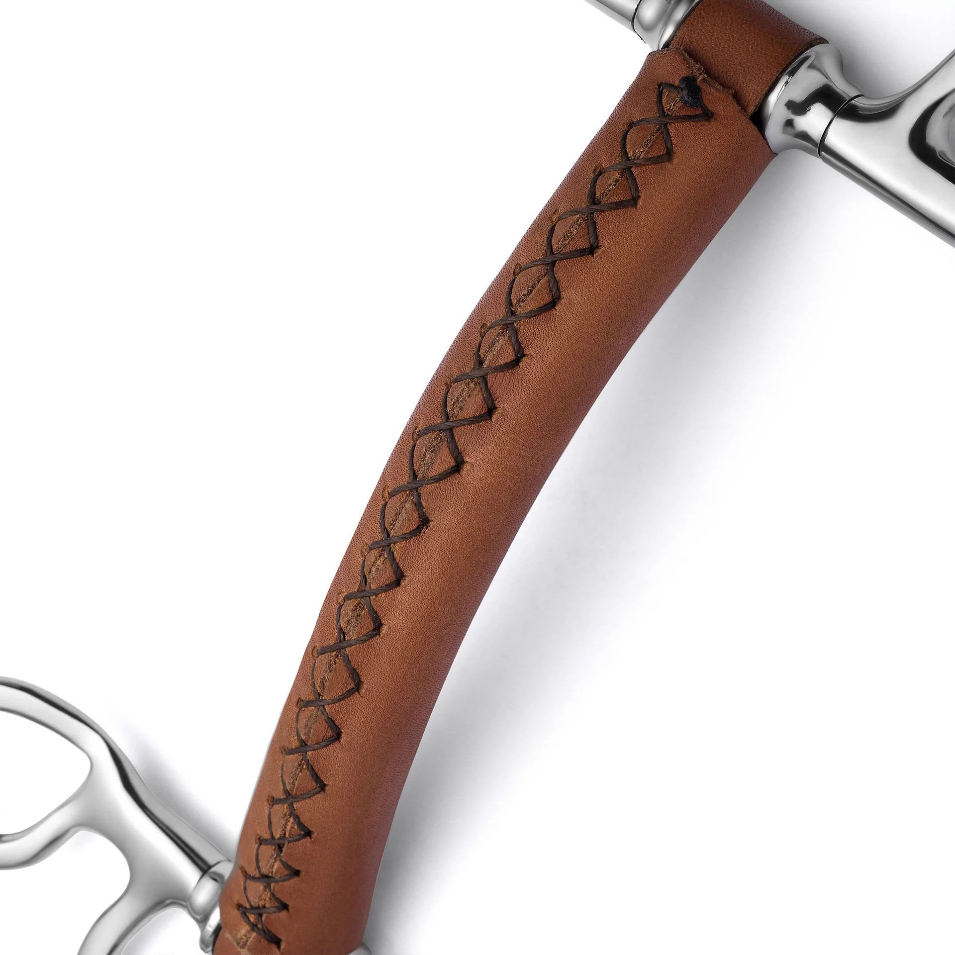 pelham soft leather curb horse bit
