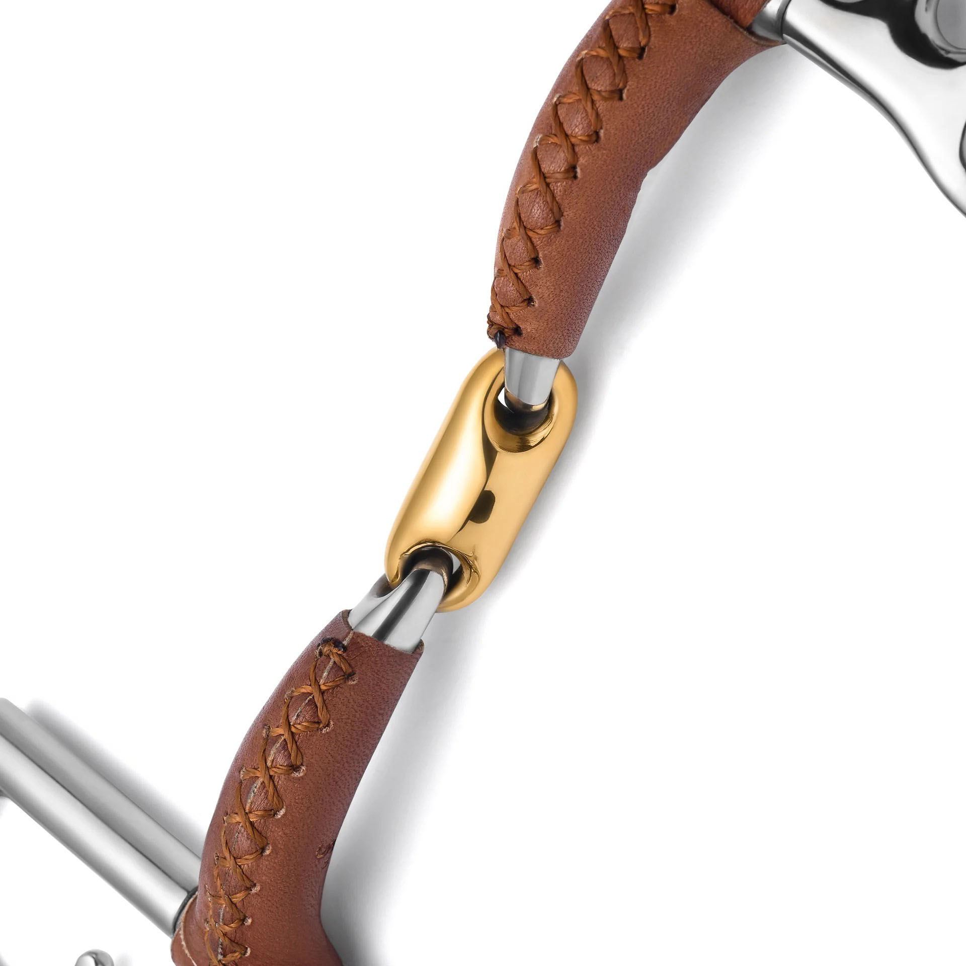 kimberwick lozenge leather covered curb horse bit