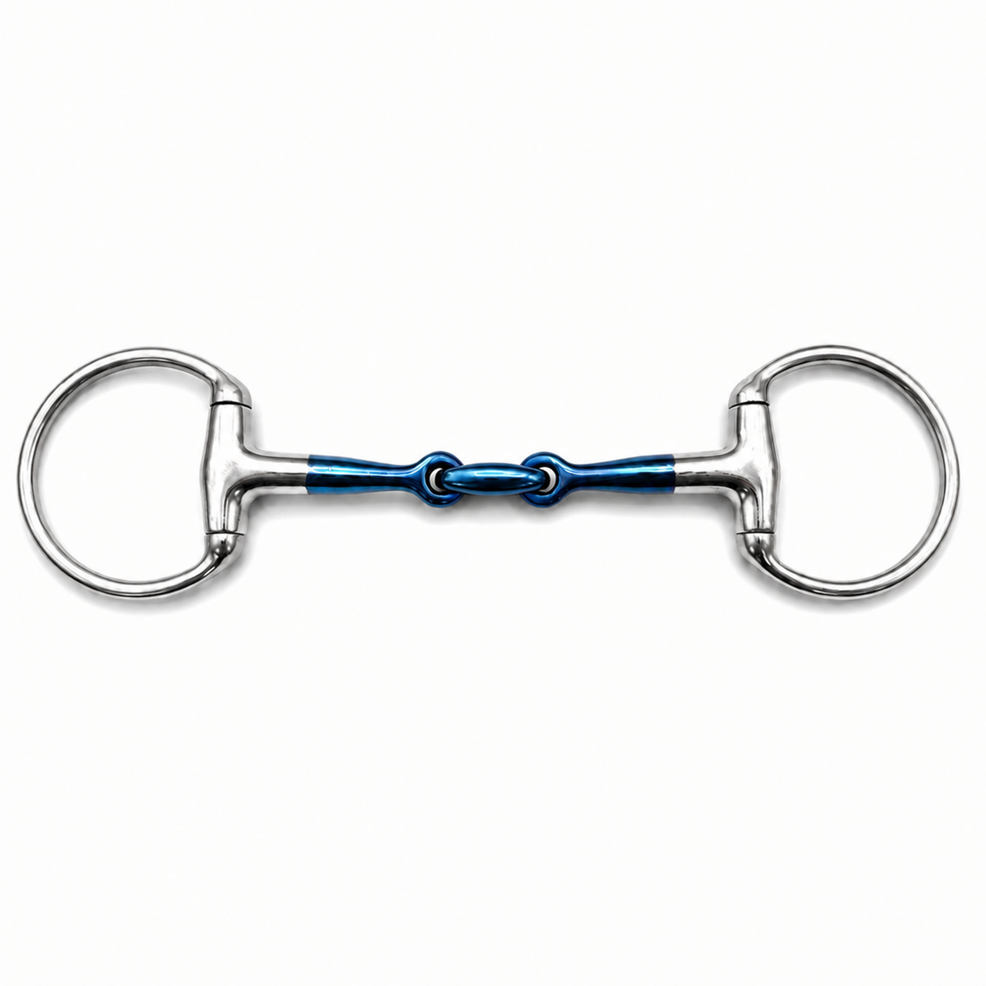 ported copper roller eggbutt sweet iron snaffle horse bit