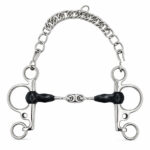 Copper Roller Butterfly Horse Bit