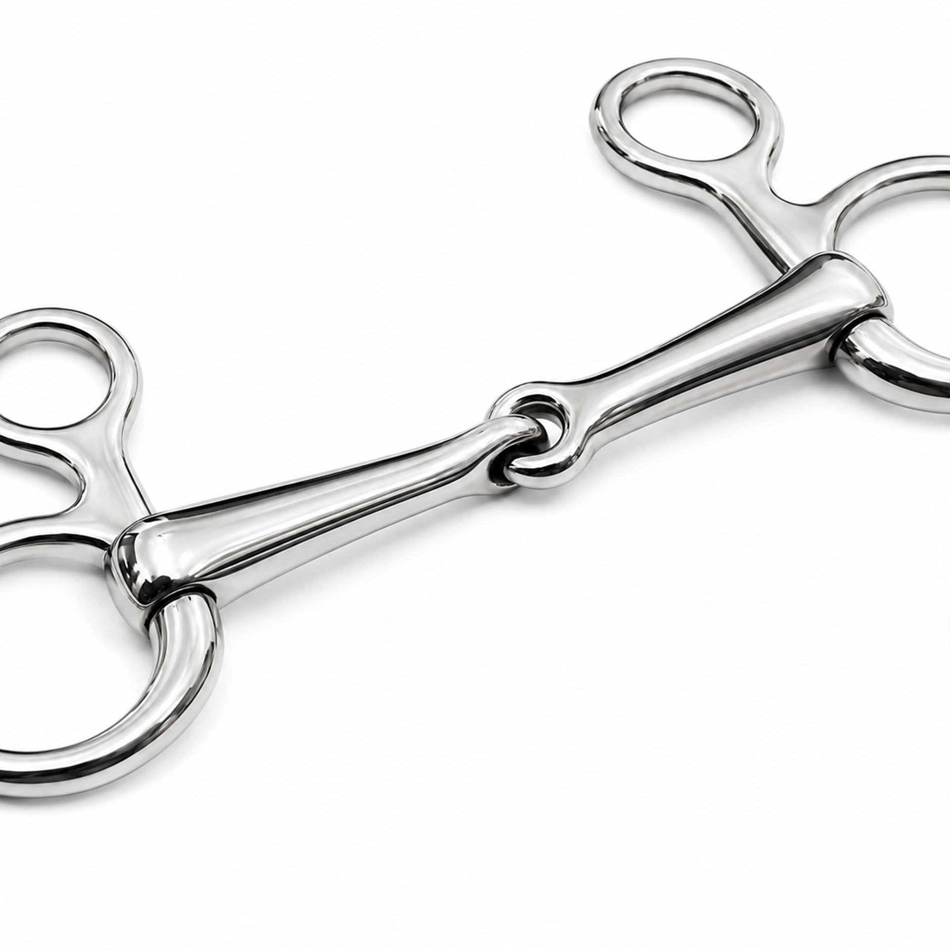baucher low port mullen mouth horse bit