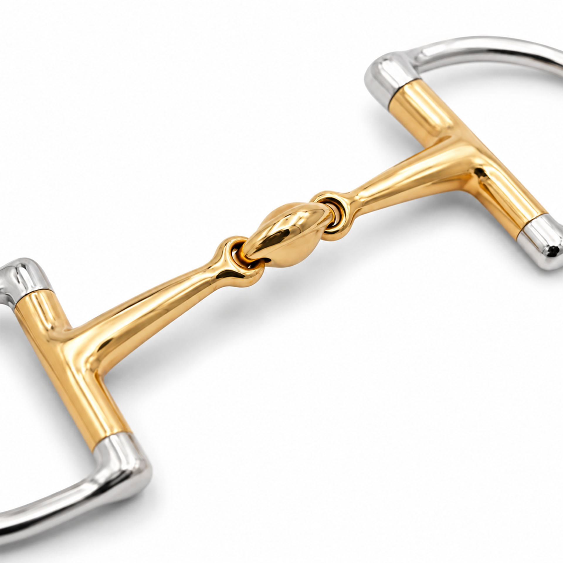 gold lozenge full cheek horse bit