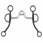 Black Copper Roller Argentine Horse Bit