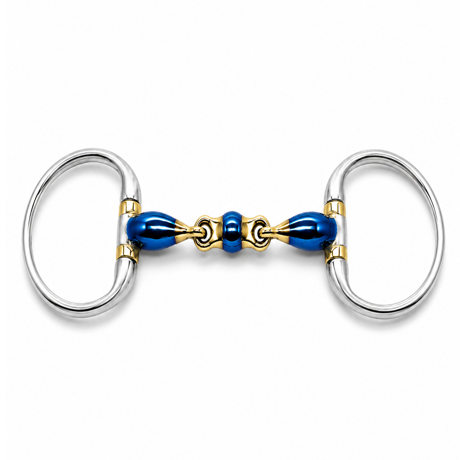 black d ring copper roller horse bit