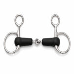 Black Copper Roller Loose Ring Horse Bit