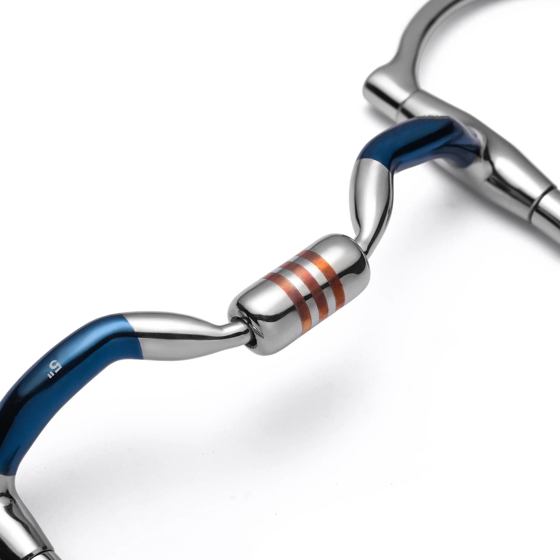 d ring low port capsule sweet iron snaffle horse bit