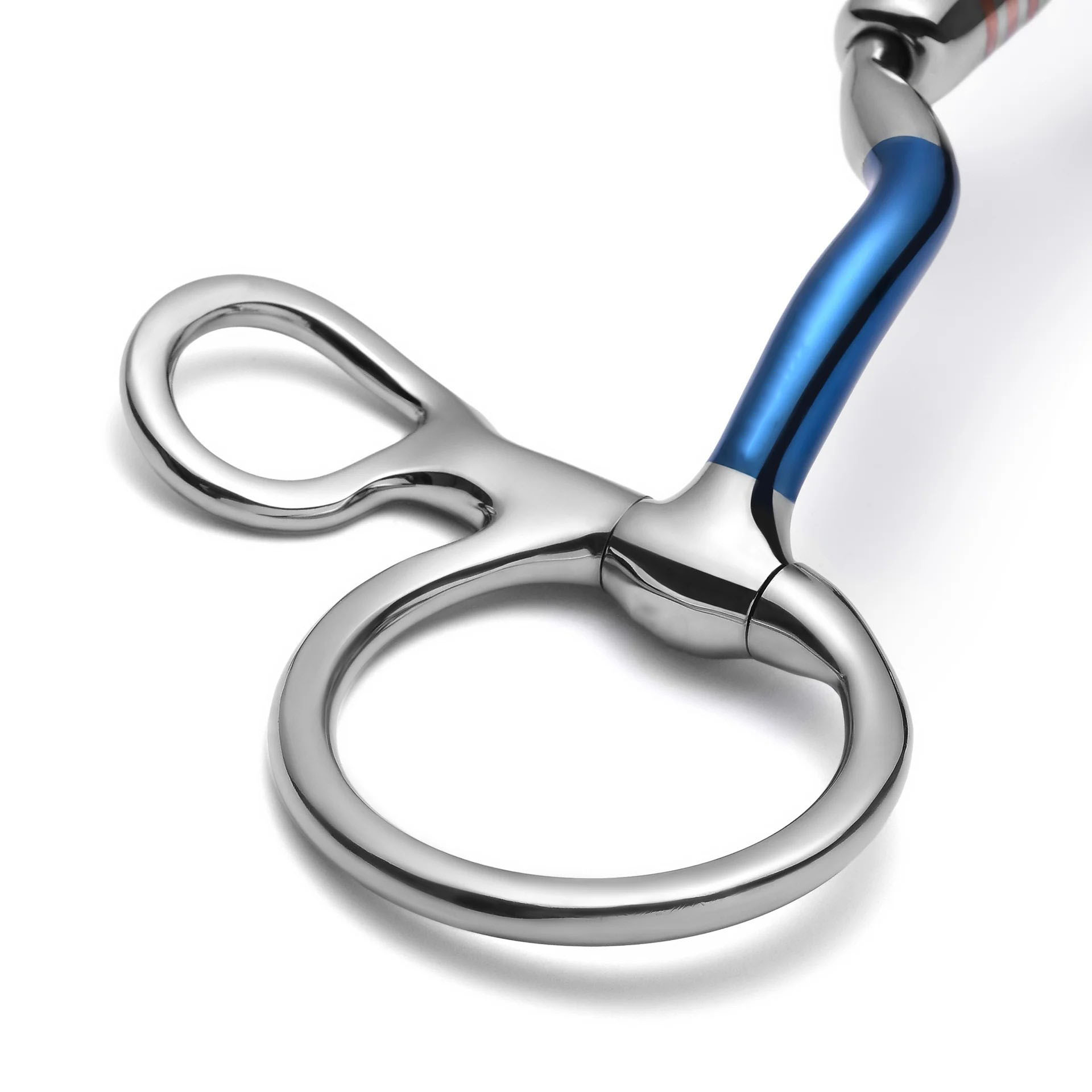 baucher low port capsule sweet iron snaffle horse bit
