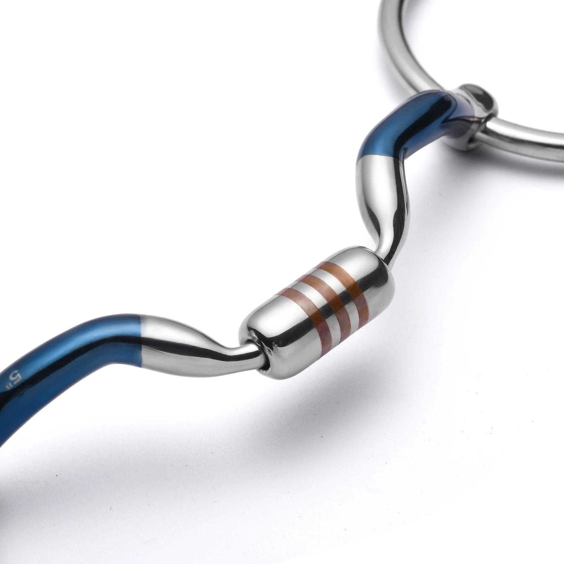 loose ring low port capsule sweet iron snaffle horse bit