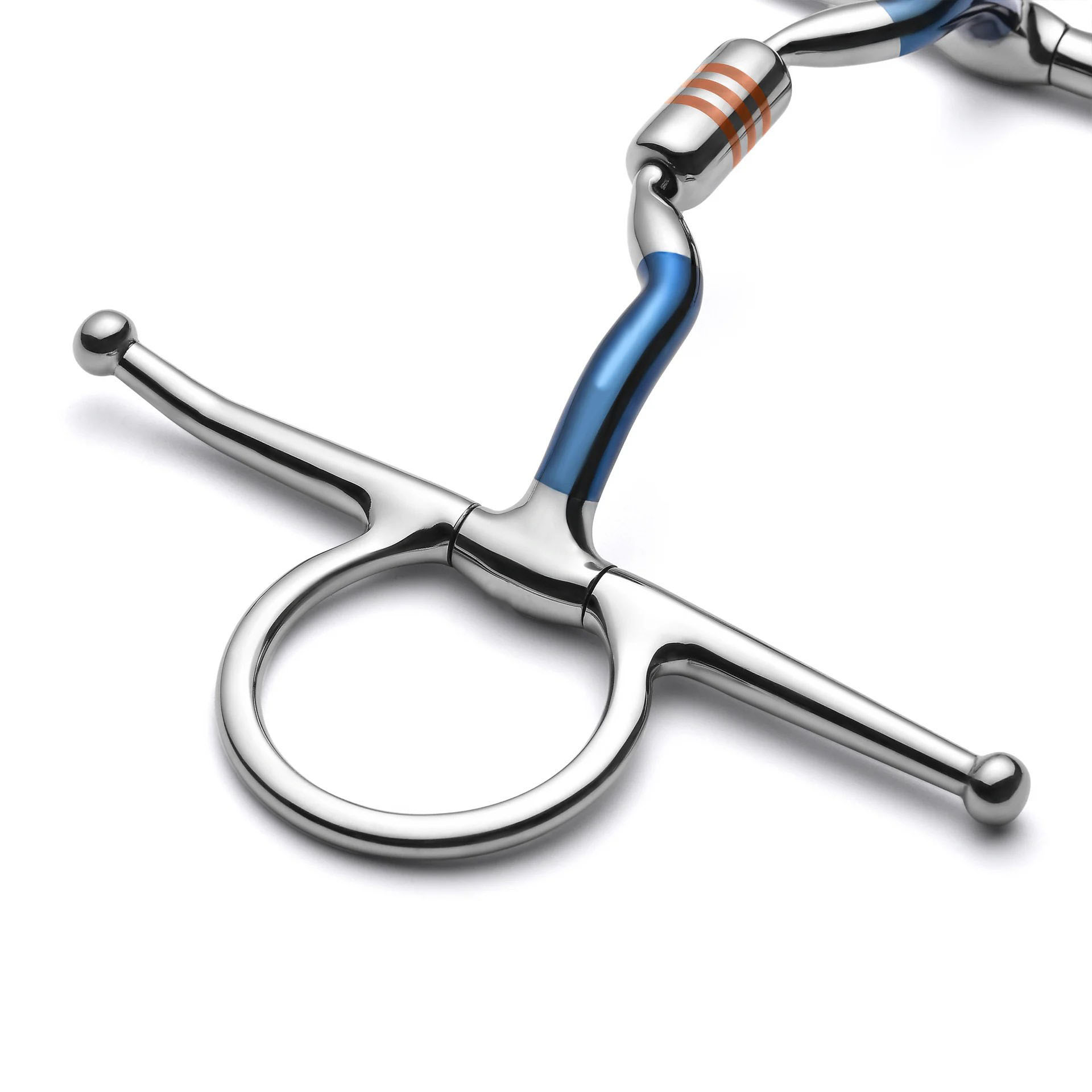 full cheek low port capsule sweet iron snaffle horse bit