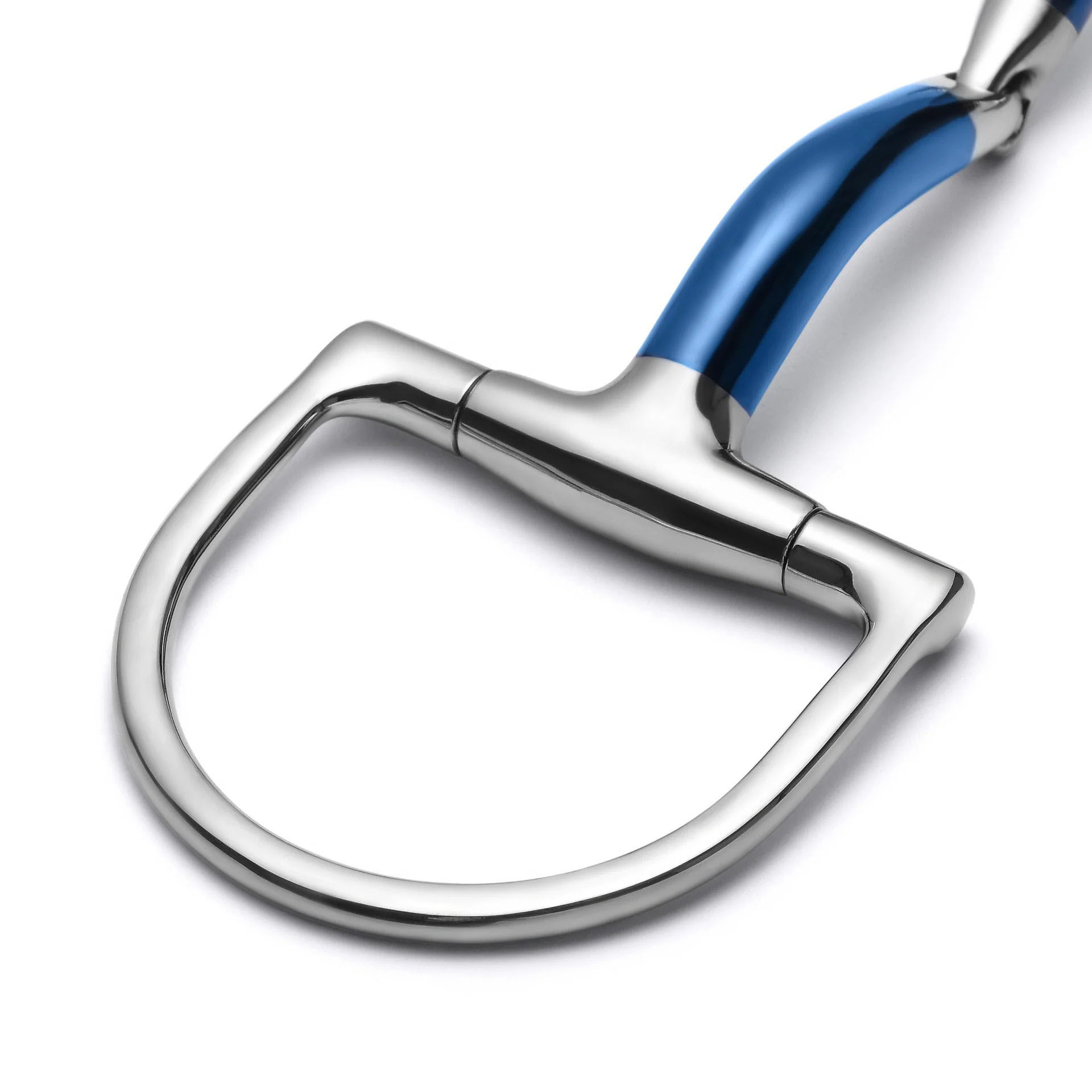 hunter d ring locking single joint sweet iron snaffle horse bit