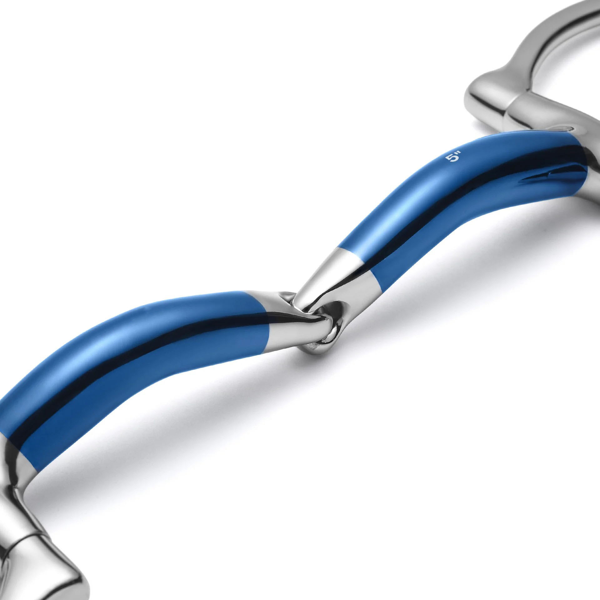 d ring locking single joint sweet iron snaffle horse bit