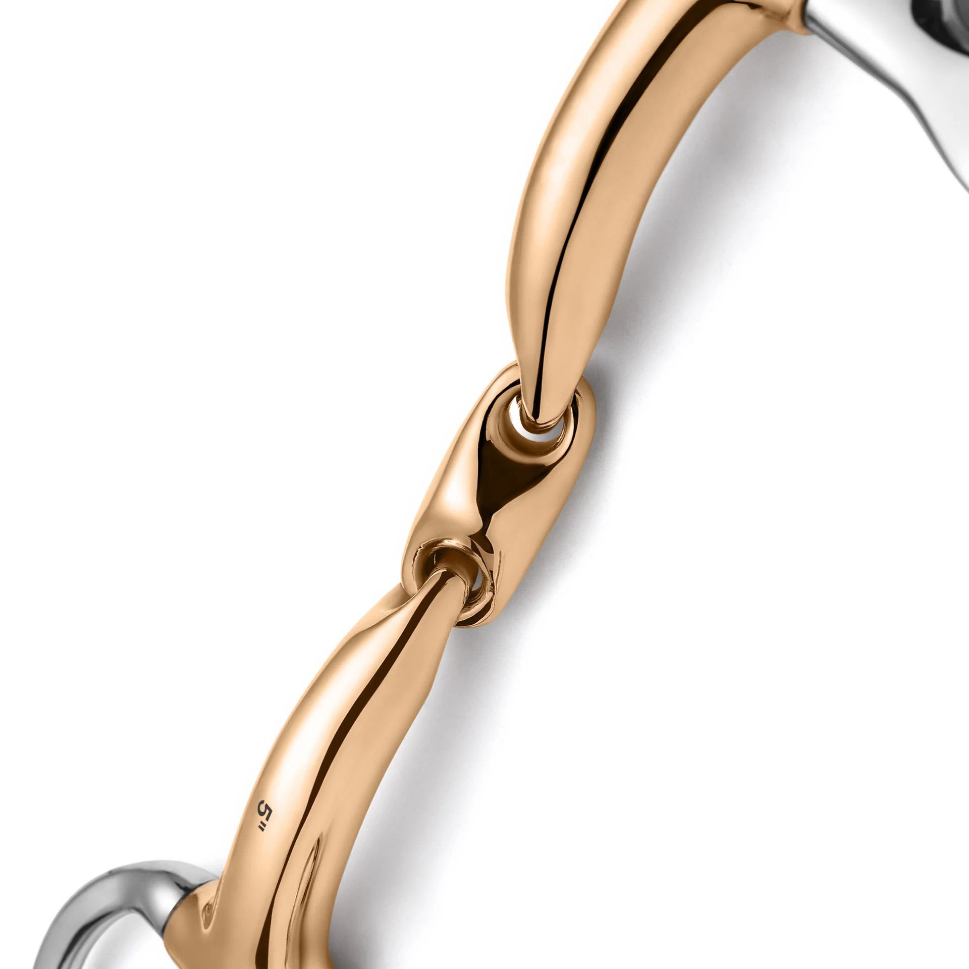 baucher lozenge savor gold snaffle horse bit