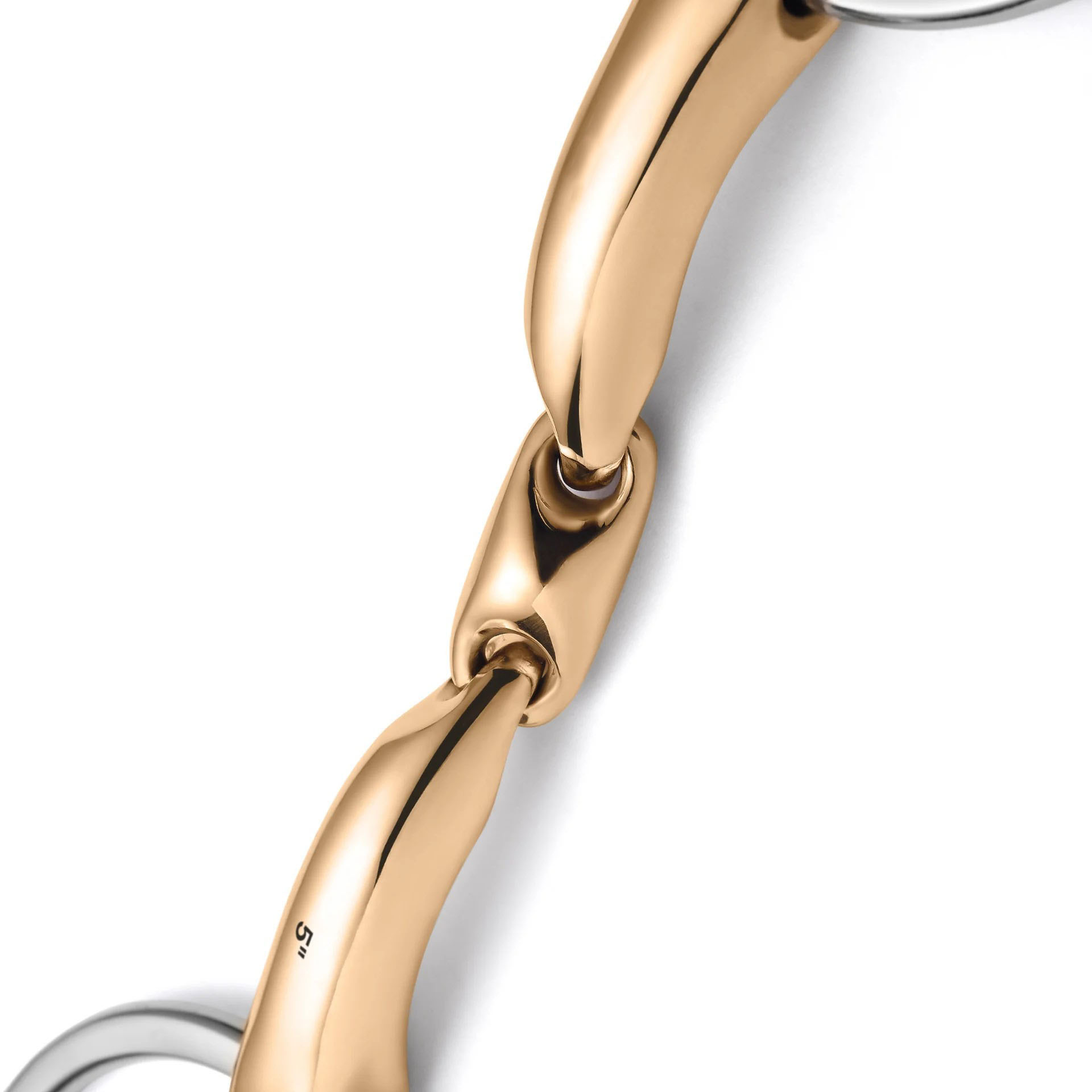 loose ring lozenge savor gold snaffle horse bit