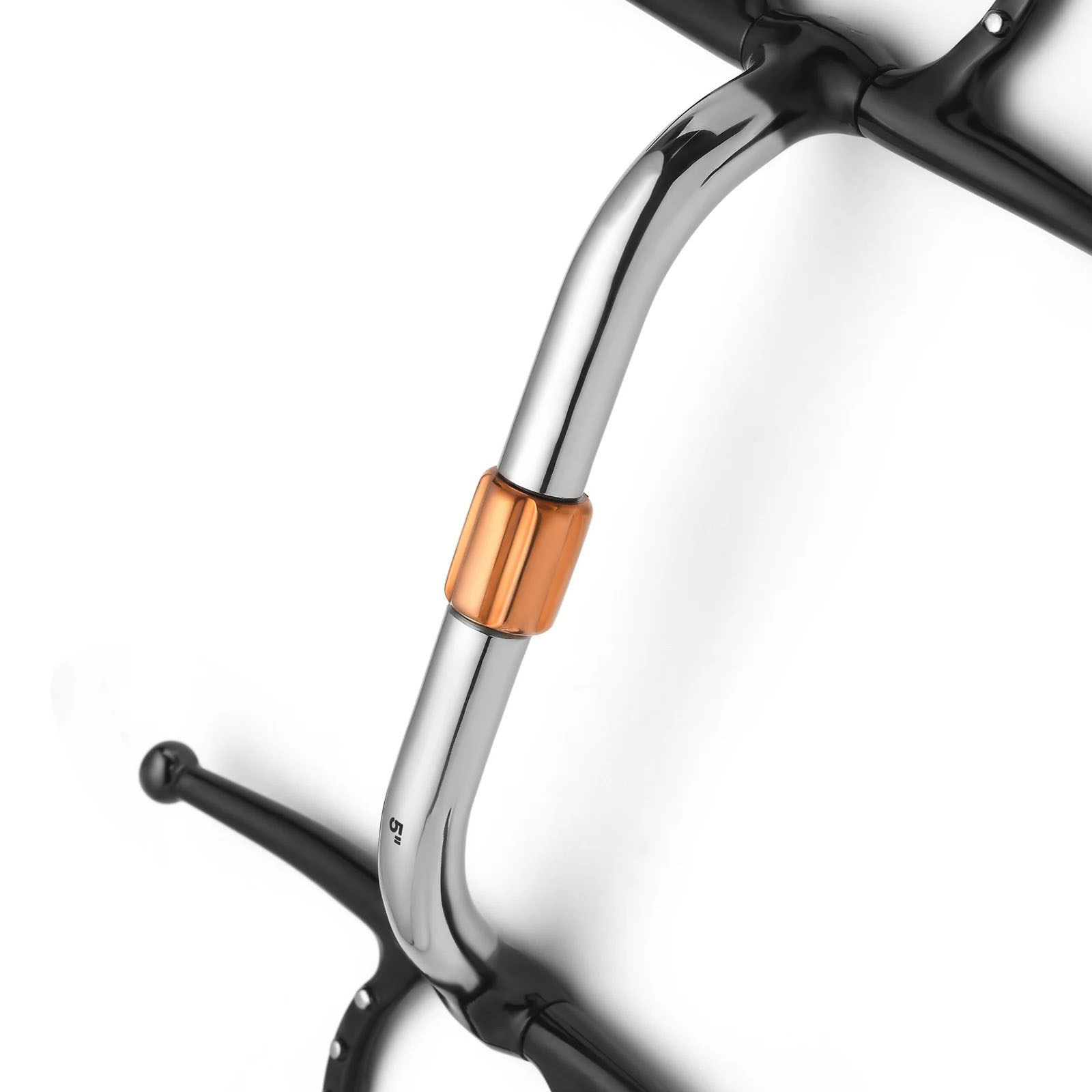full cheek pivot cricket roller silver dotted snaffle horse bit