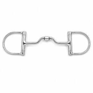 ported copper roller d ring sweet iron snaffle horse bit
