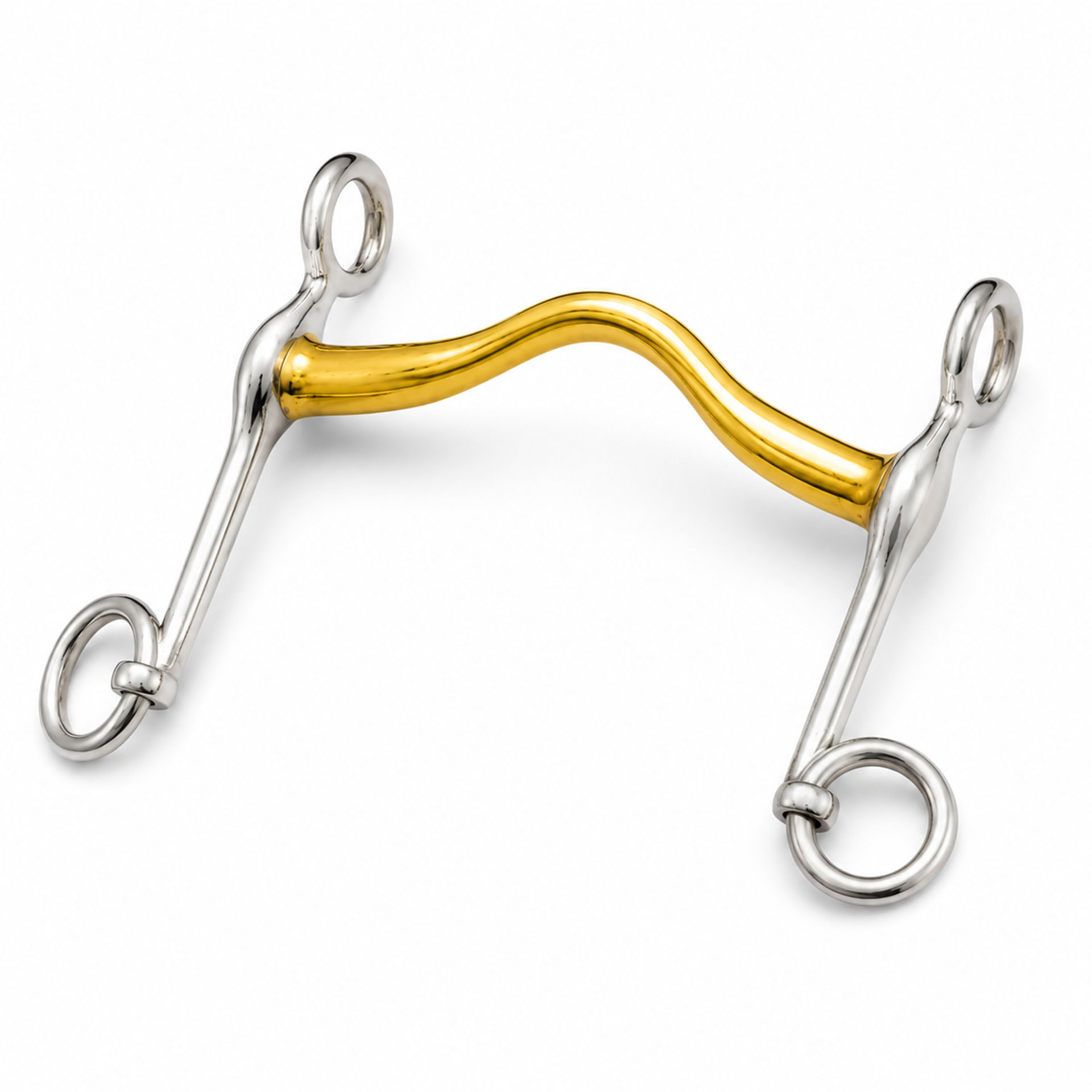 copper roller high port horse bit