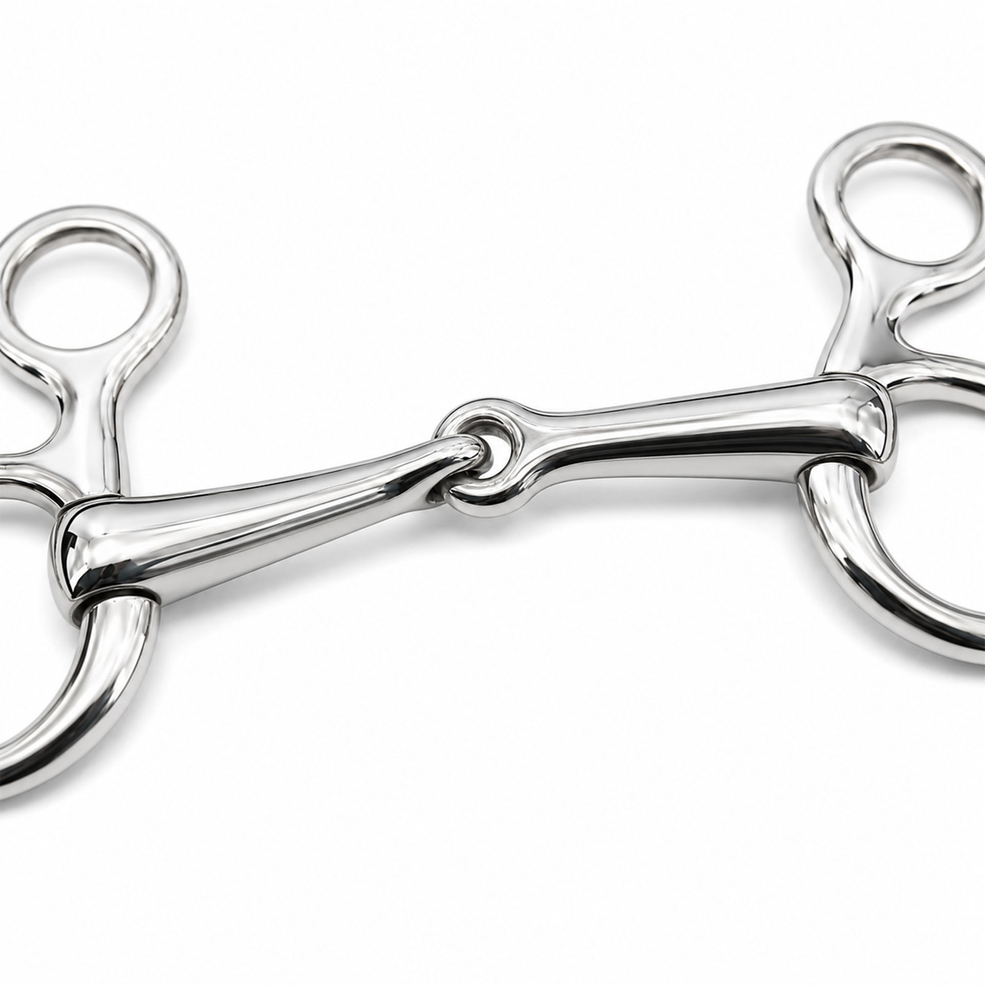 baucher low port mullen mouth horse bit