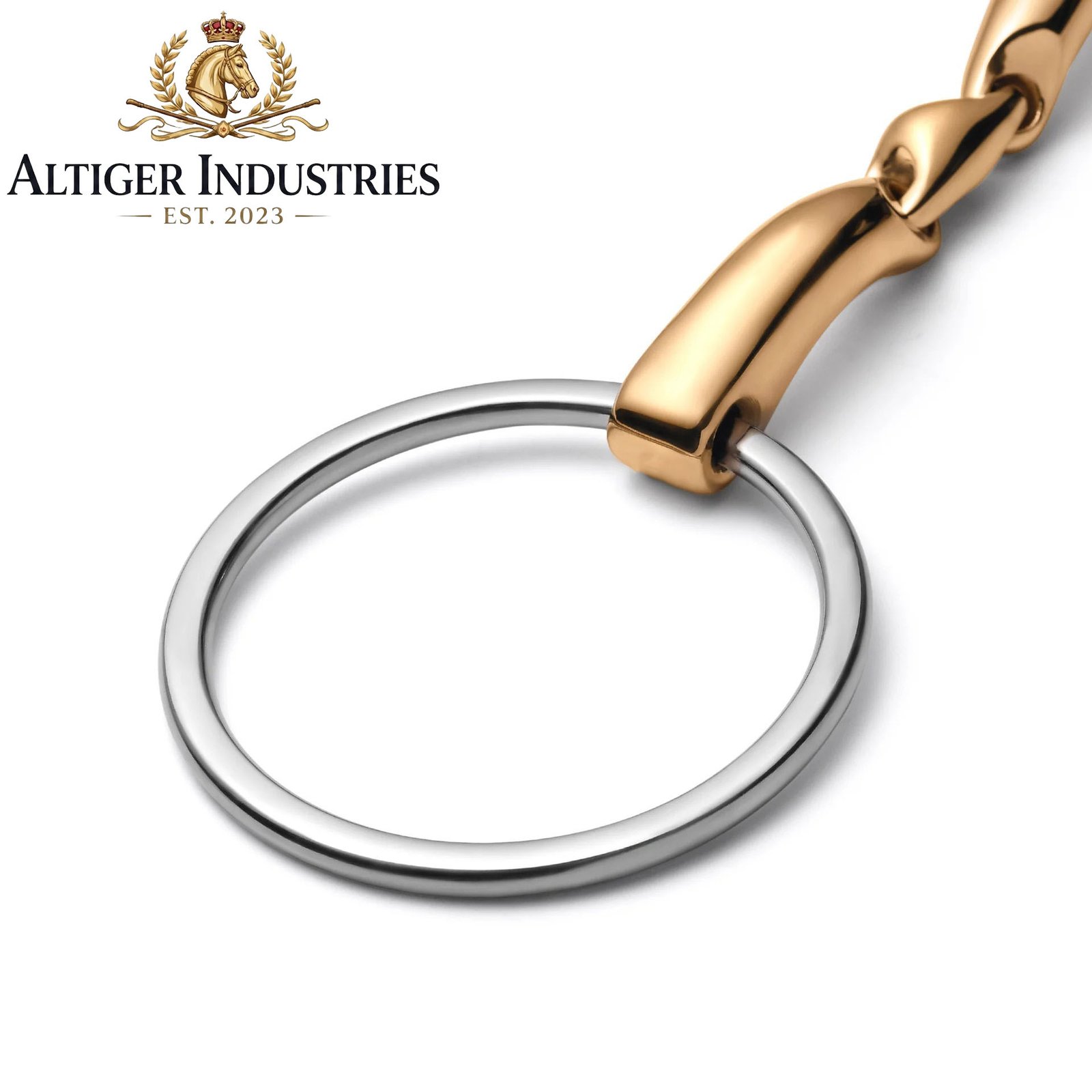 Loose Ring Lozenge Savor Gold Snaffle Horse Bit