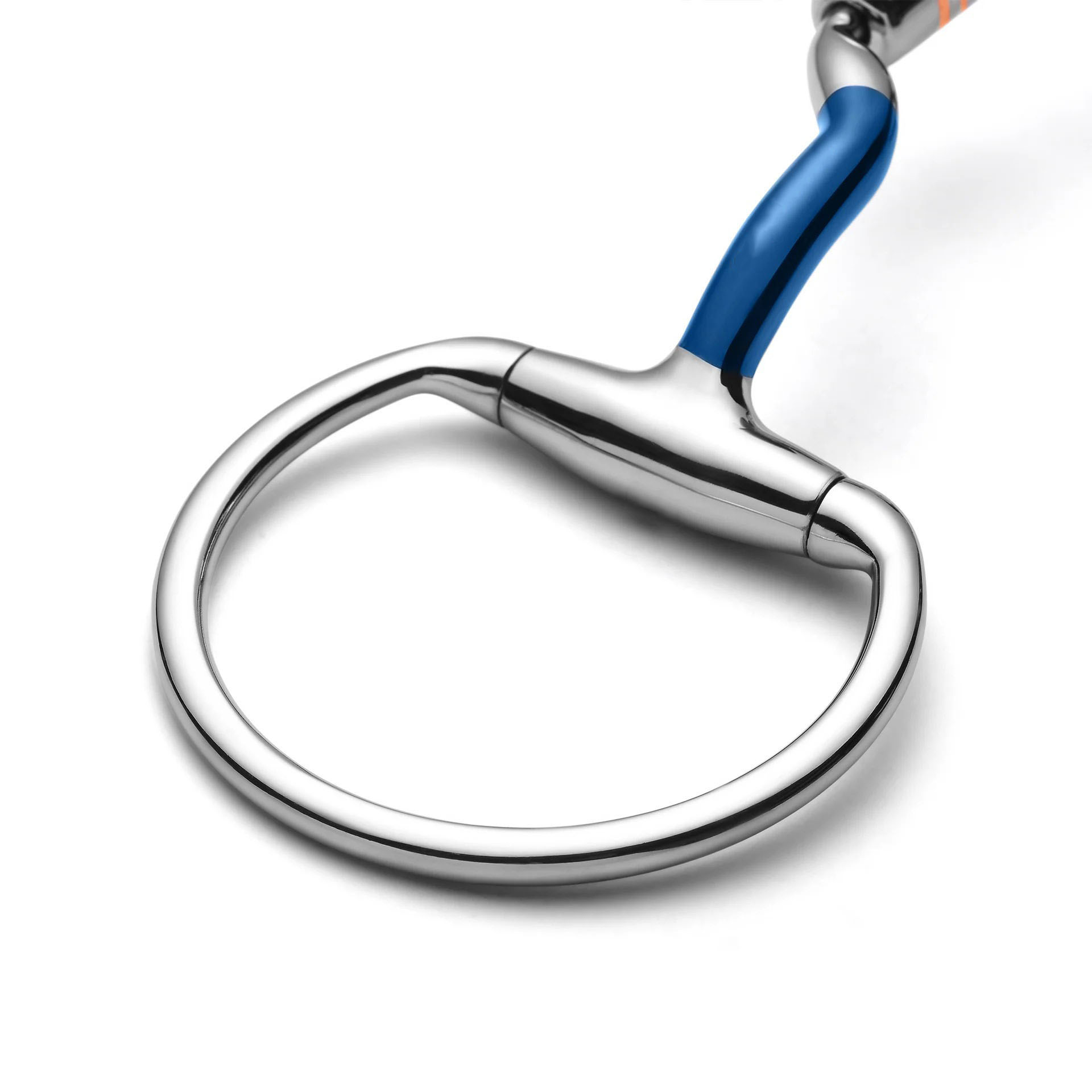 Ported Copper Roller Loose Ring Sweet Iron Snaffle Horse Bit