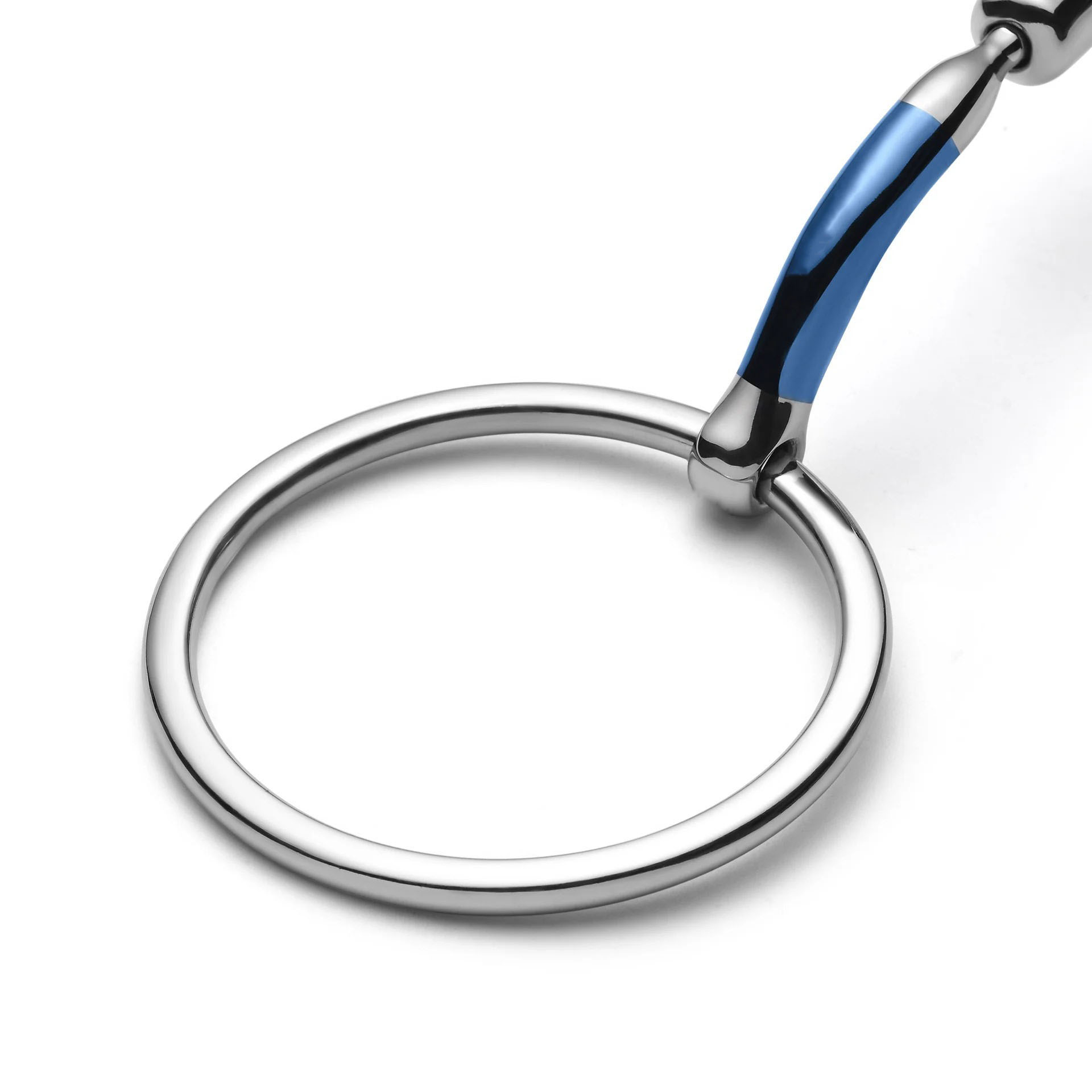 loose ring capsule sweet iron snaffle horse bit