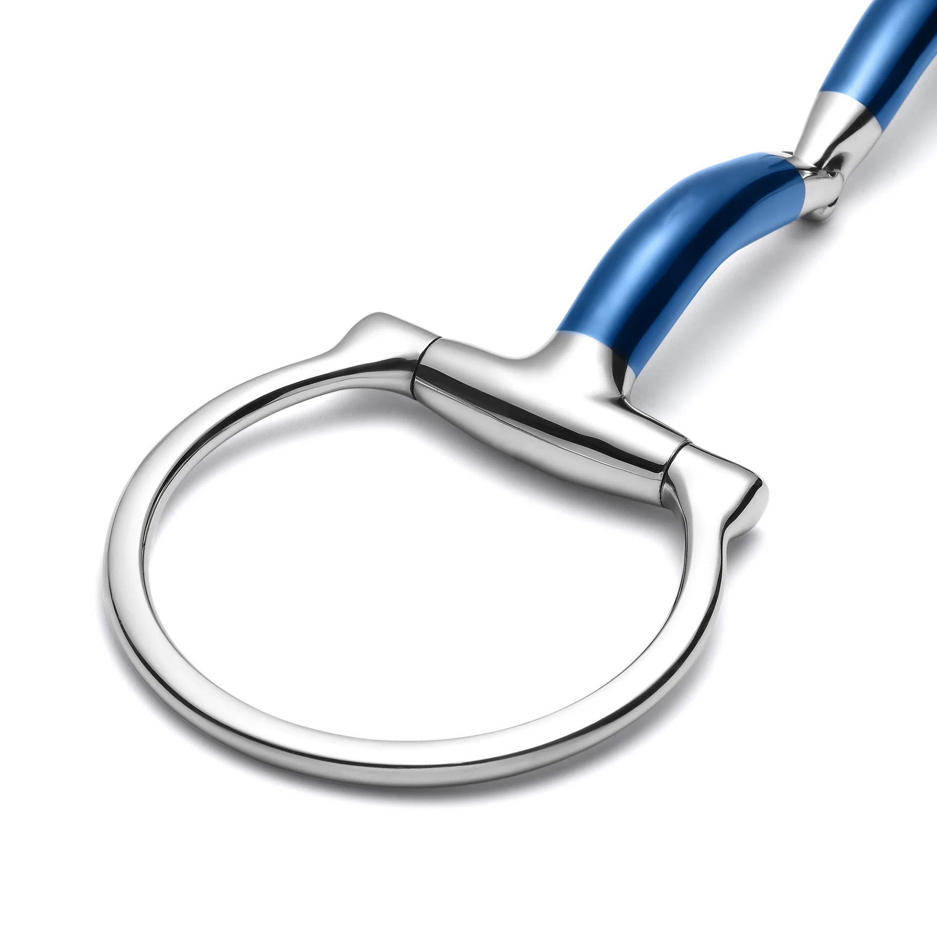 d ring locking single joint sweet iron snaffle horse bit