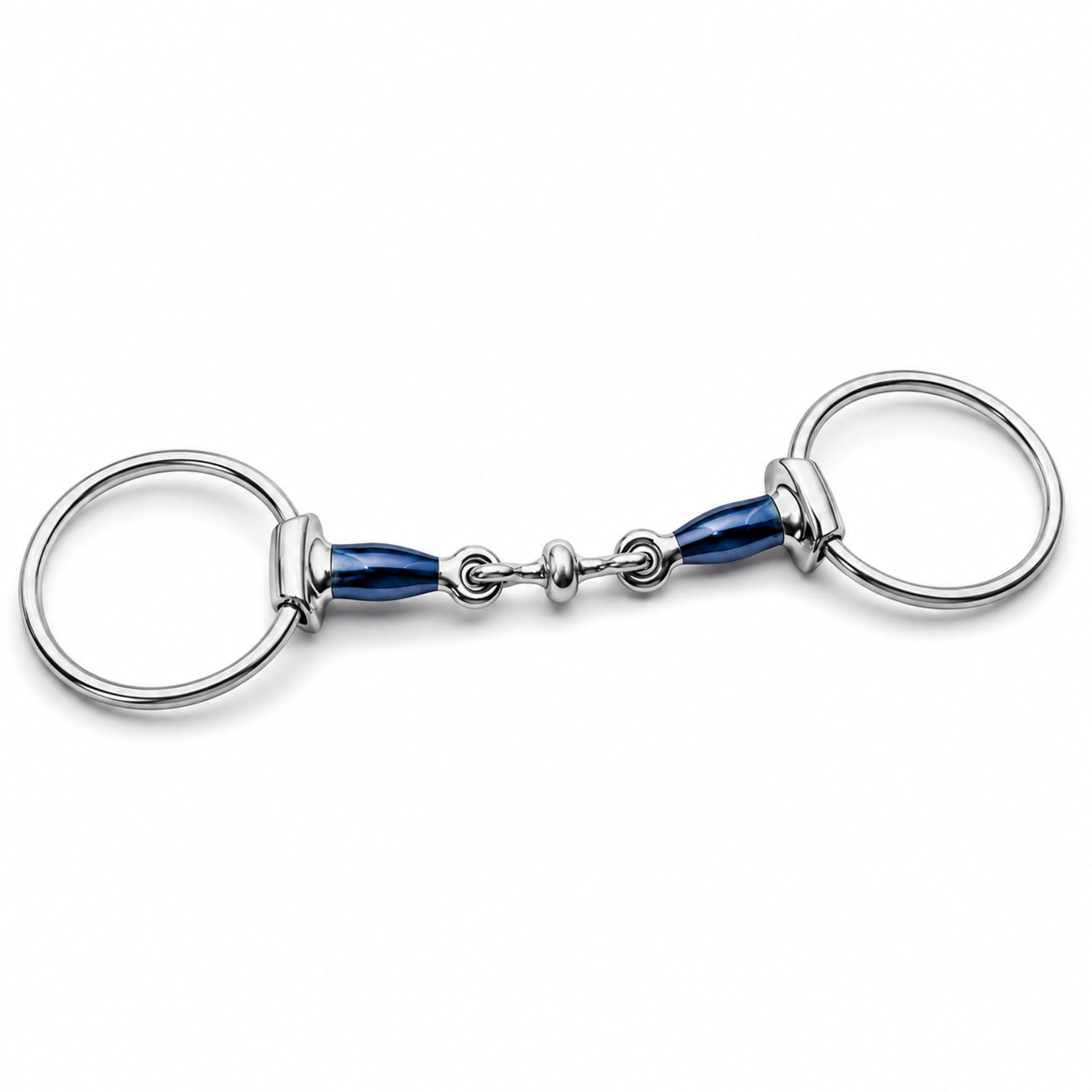 Ported Copper Roller Loose Ring Snaffle Horse Bit
