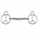 Western Correction Gag Horse Bit with Copper Roller