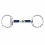 Blue Sweet Iron Dee Ring Snaffle Bit for Fixed Cheek