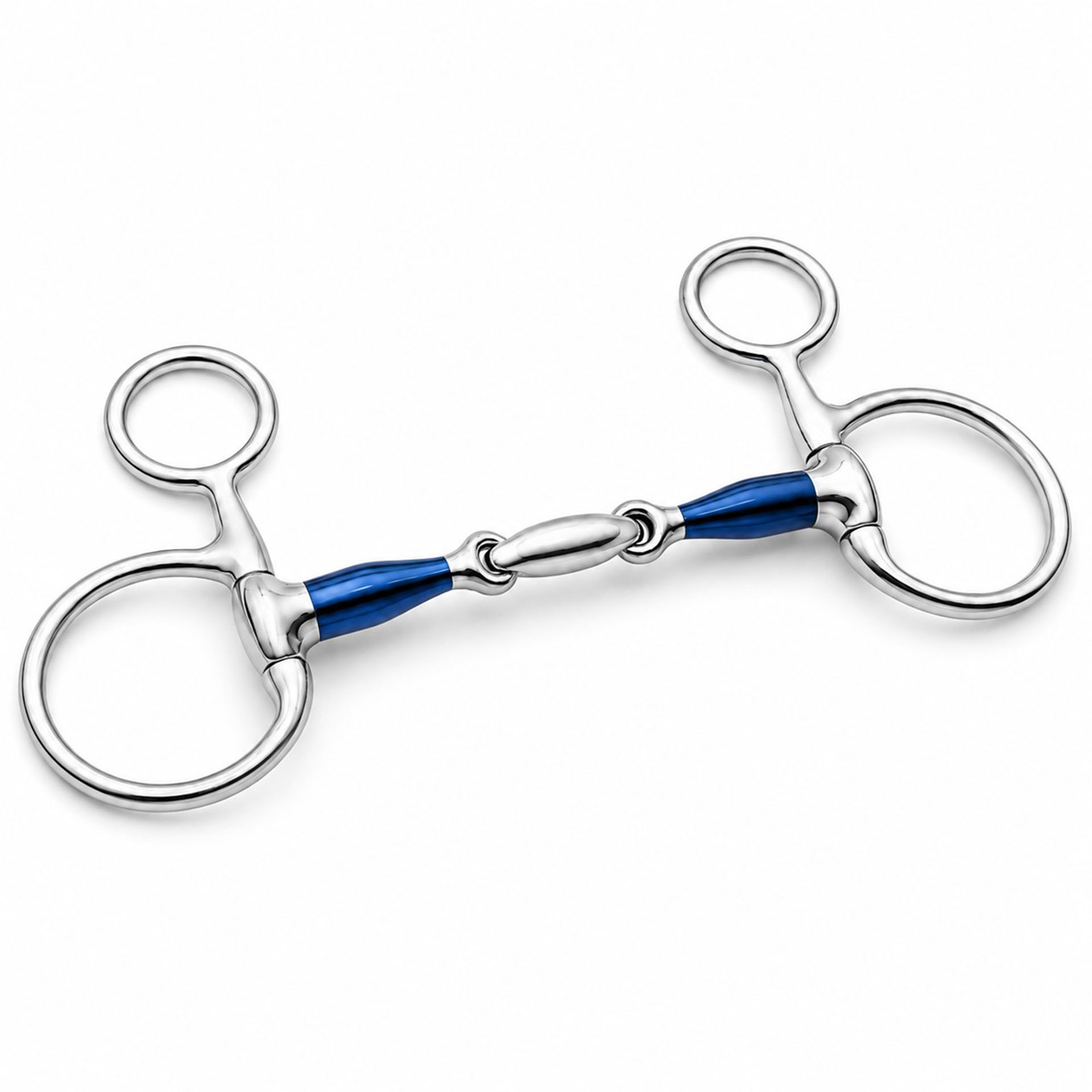 Blue Sweet Iron Lozenge 3-Ring Elevator Bit for Schooling and Jumping Control