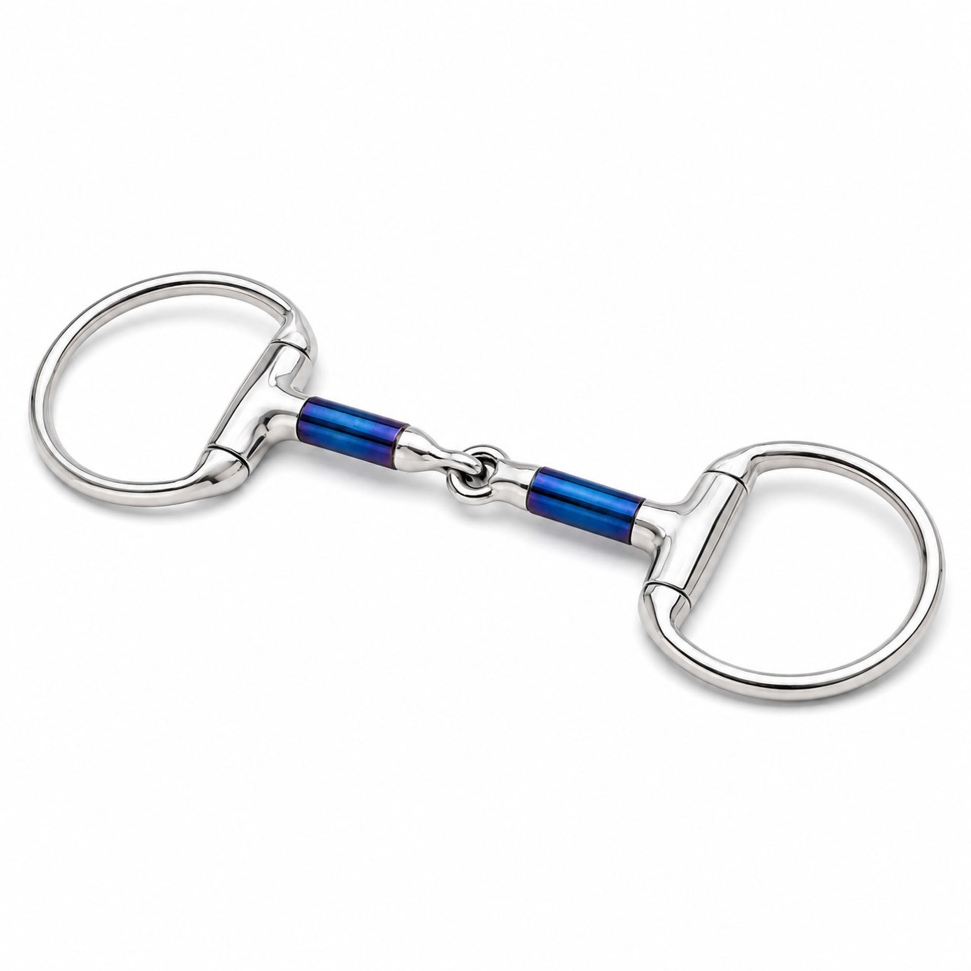 Blue Sweet Iron Dee Ring Snaffle Bit for Fixed Cheek